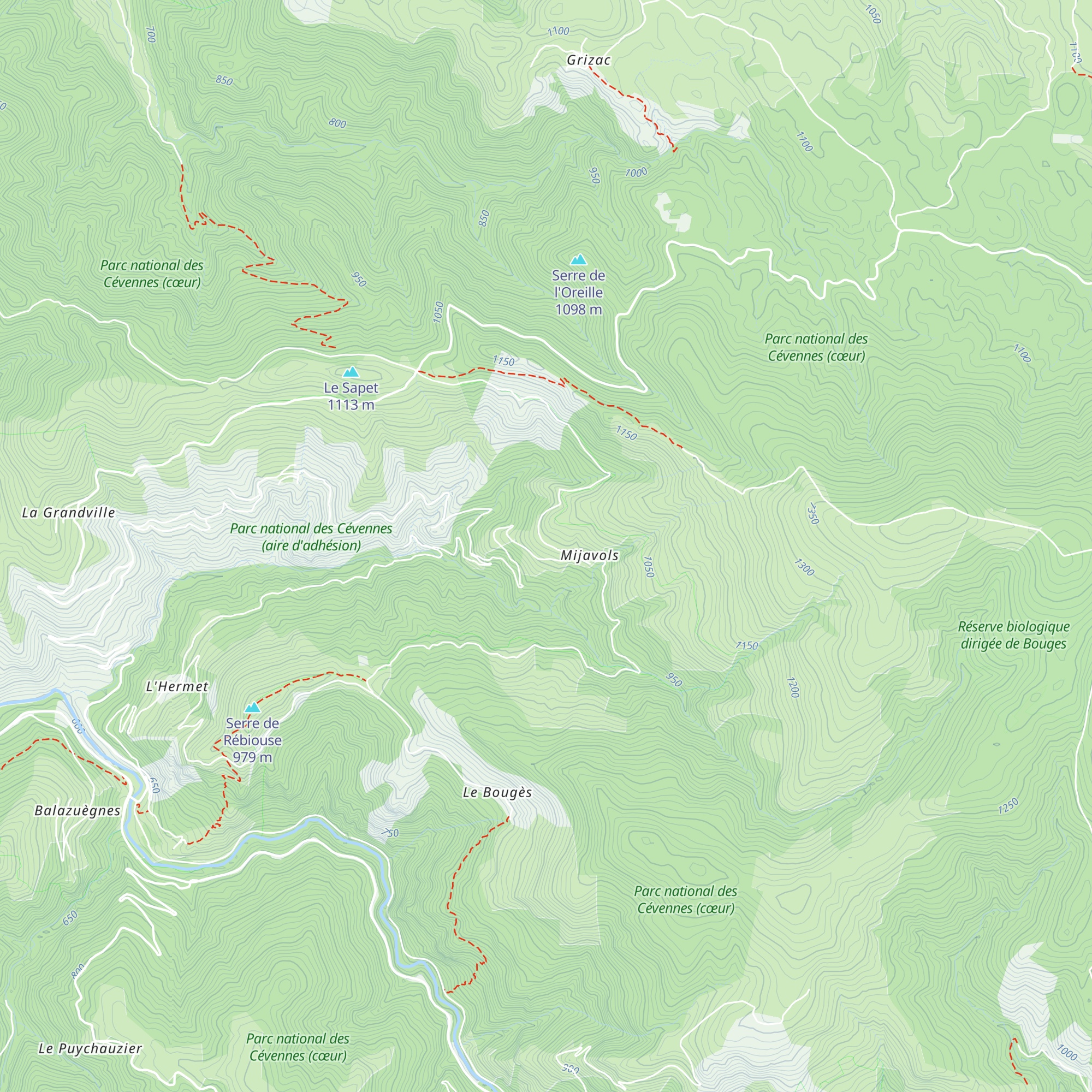 Gîte Chaptal map