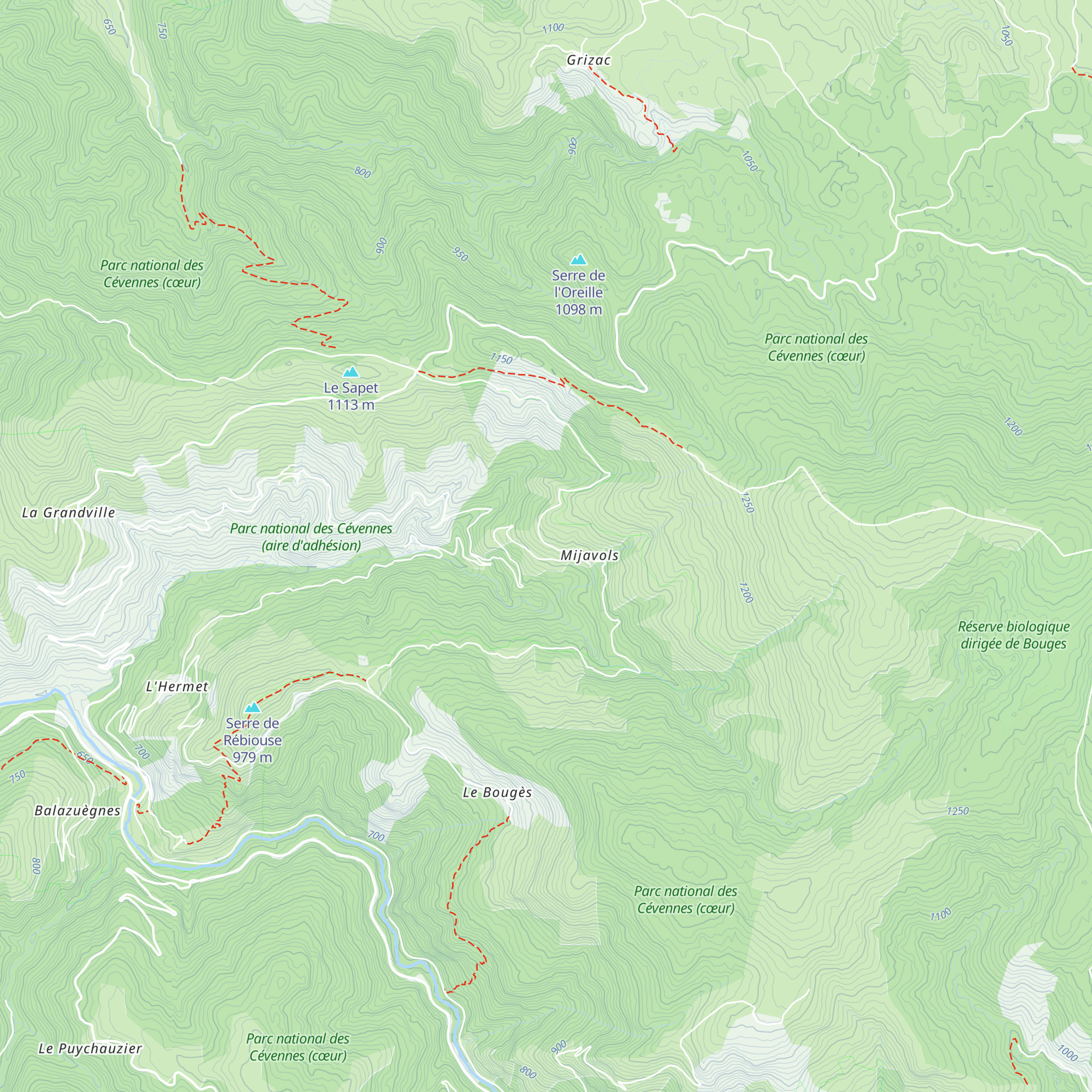 Gîte Chaptal map