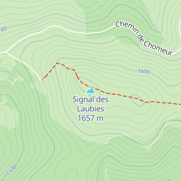 Map of Signal des Laubies