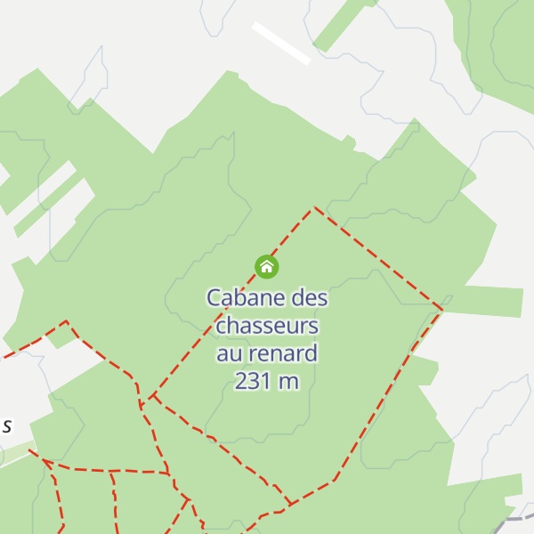 Map of Cabane des chasseurs au renard