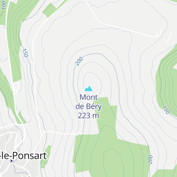 Map of Mont de Béry
