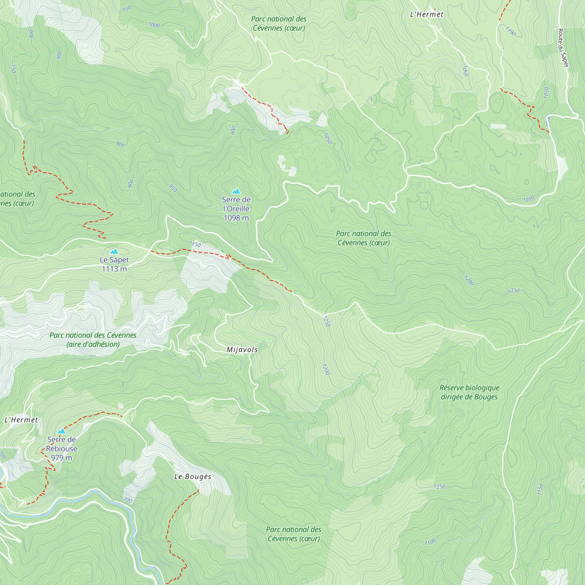 La Cabane de Bonnal map