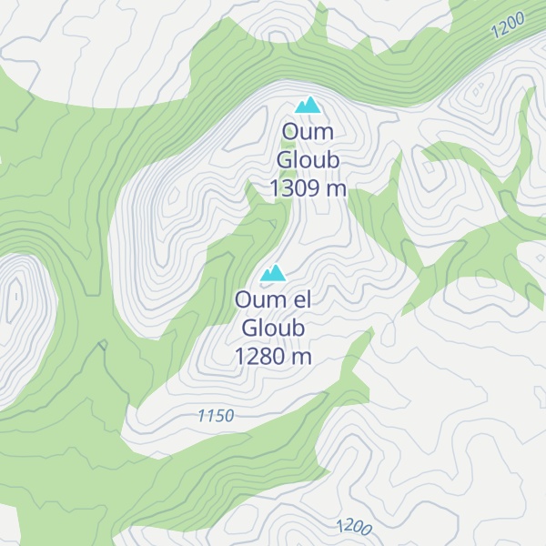 Map of Oum el Gloub