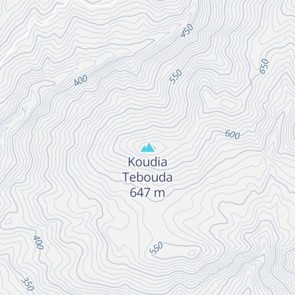 Map of Koudia Tebouda
