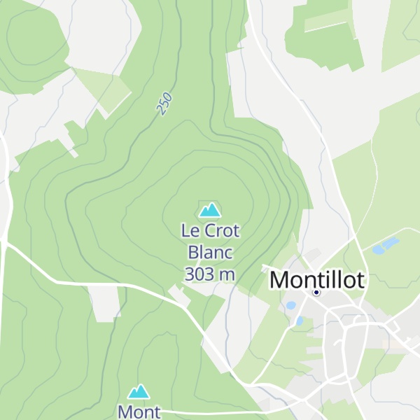 Map of Le Crot Blanc