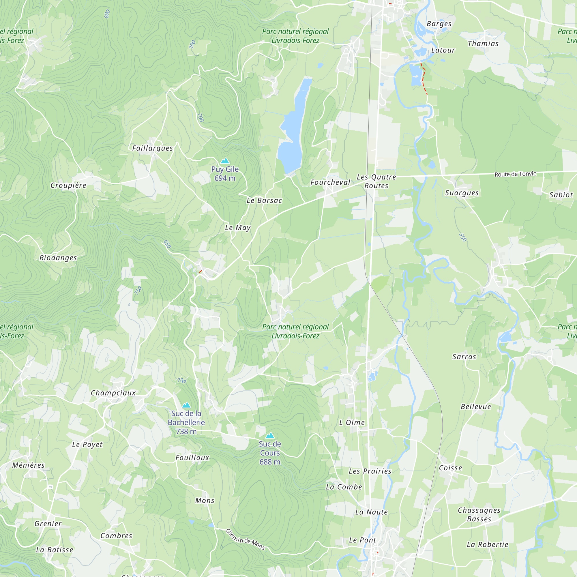 Gîte Rouge Safran map