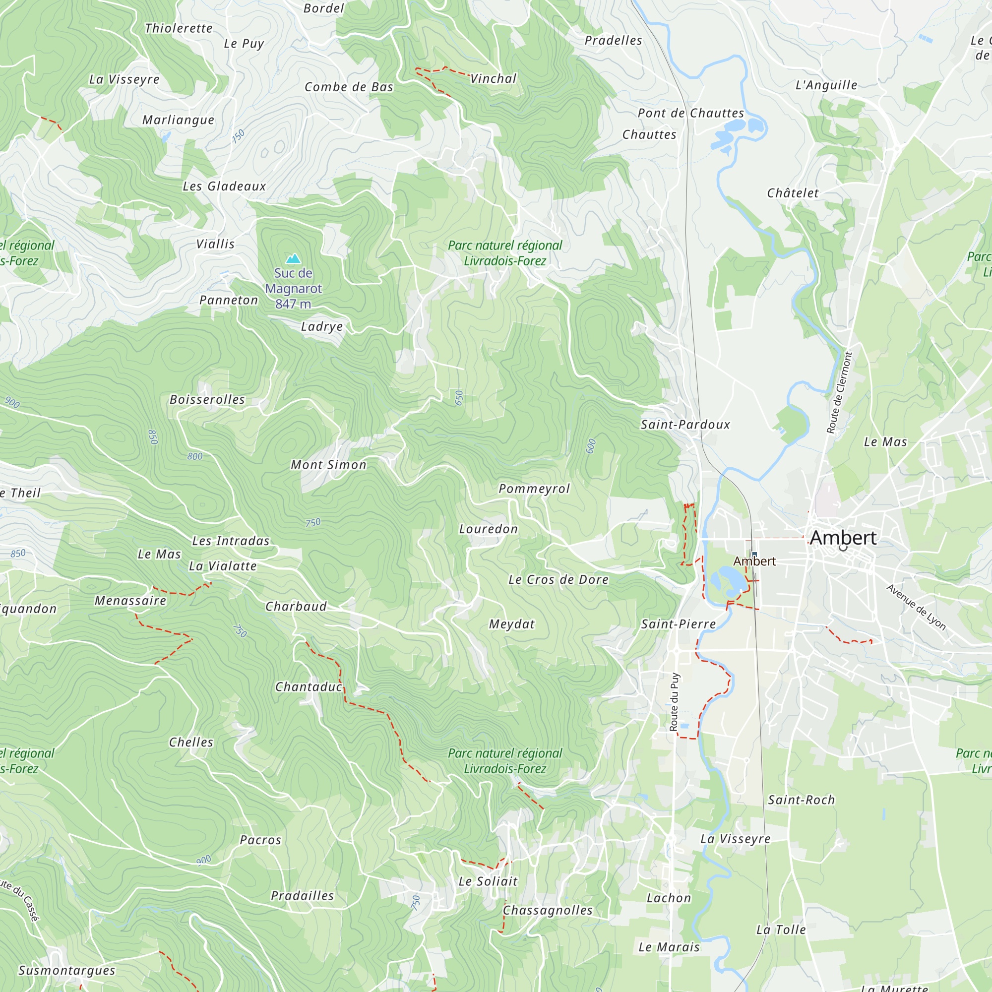 Chatagner map