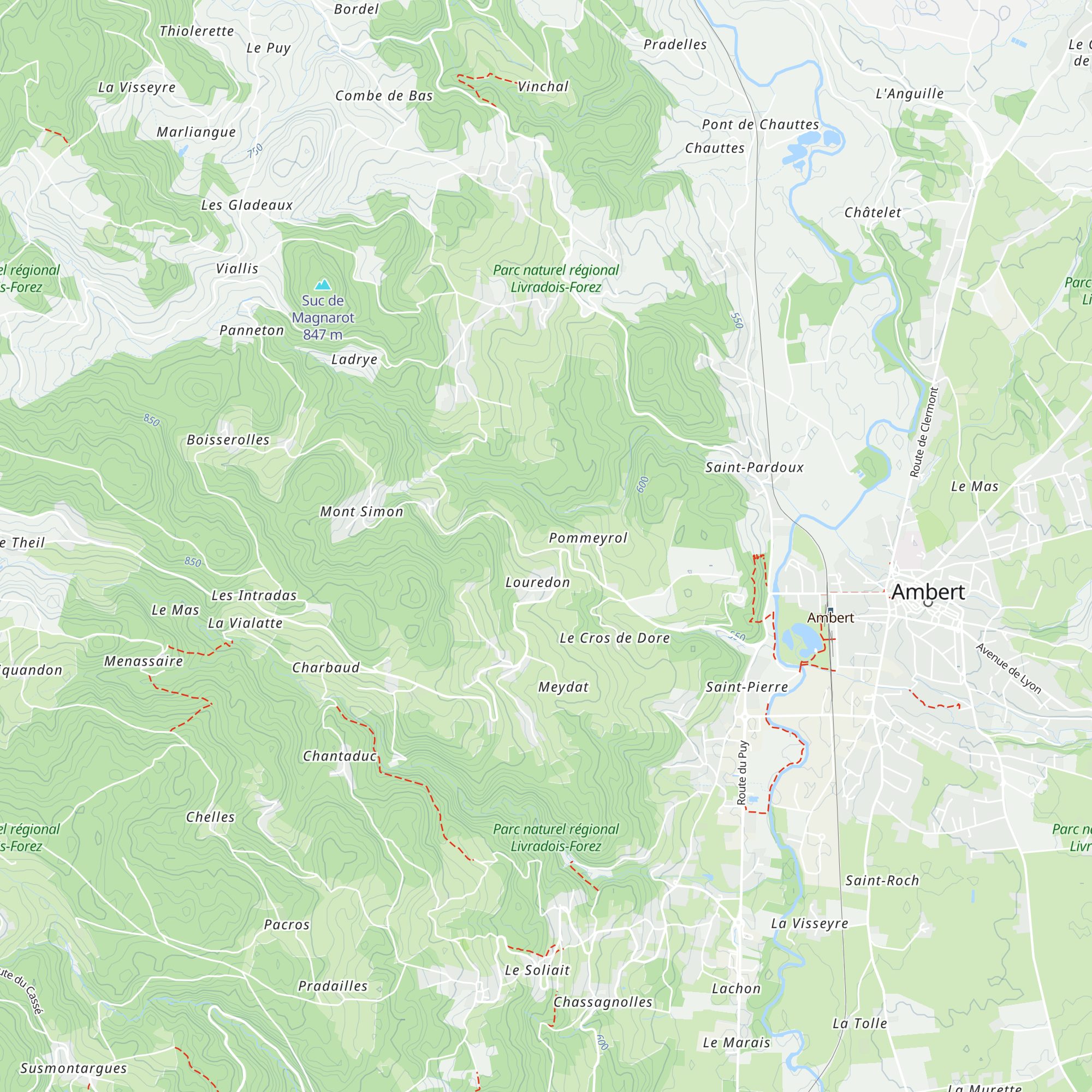 Chatagner map