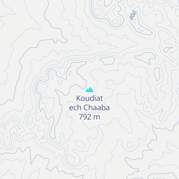 Map of Koudiat ech Chaaba