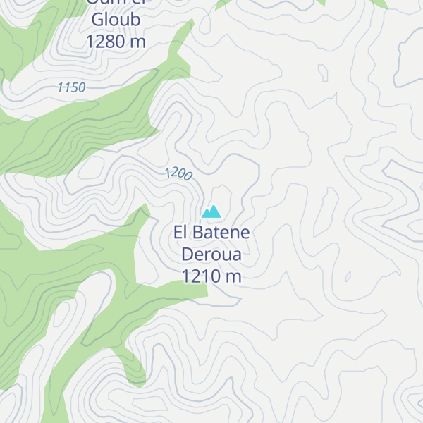 Map of El Batene Deroua