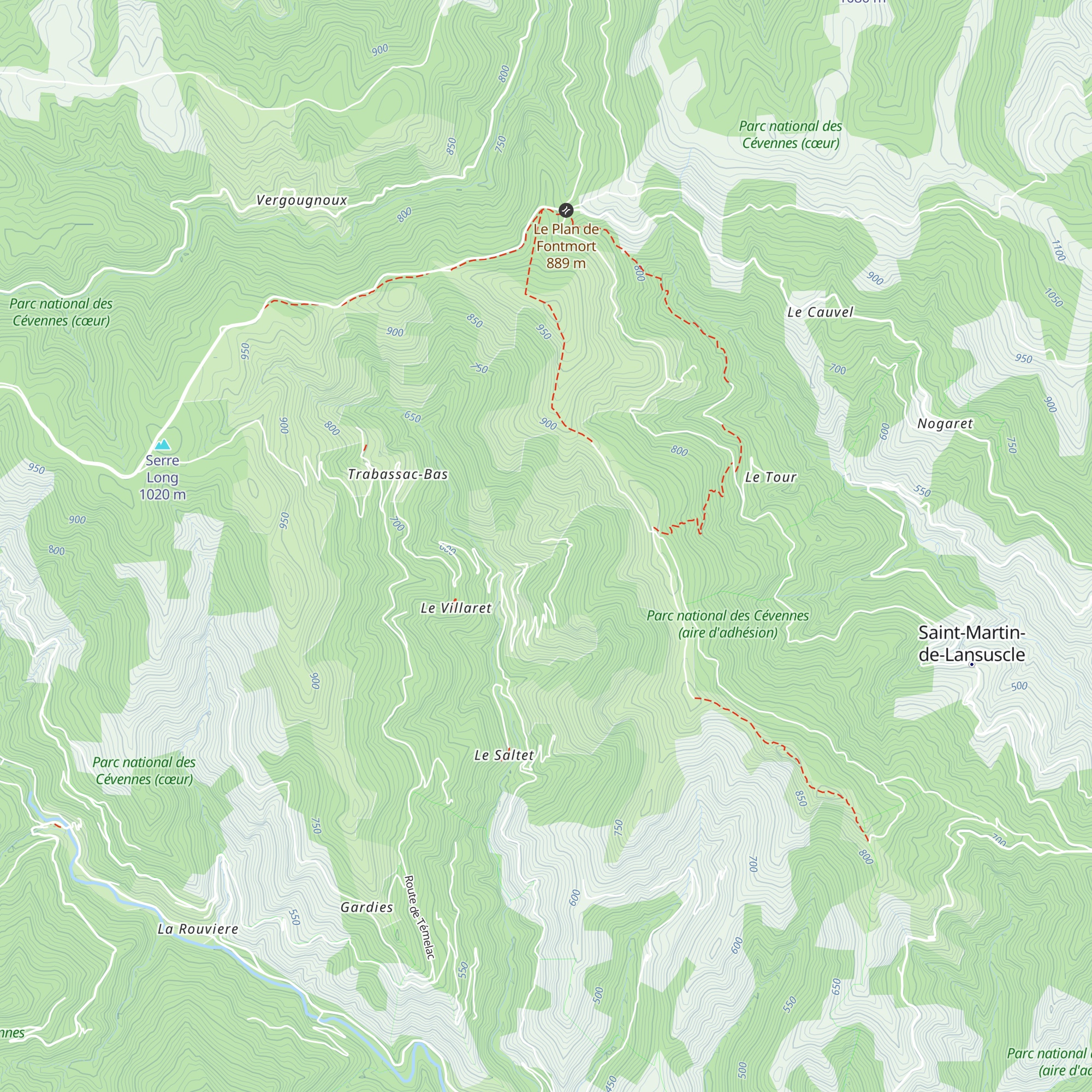 Gîte de la Roquette map