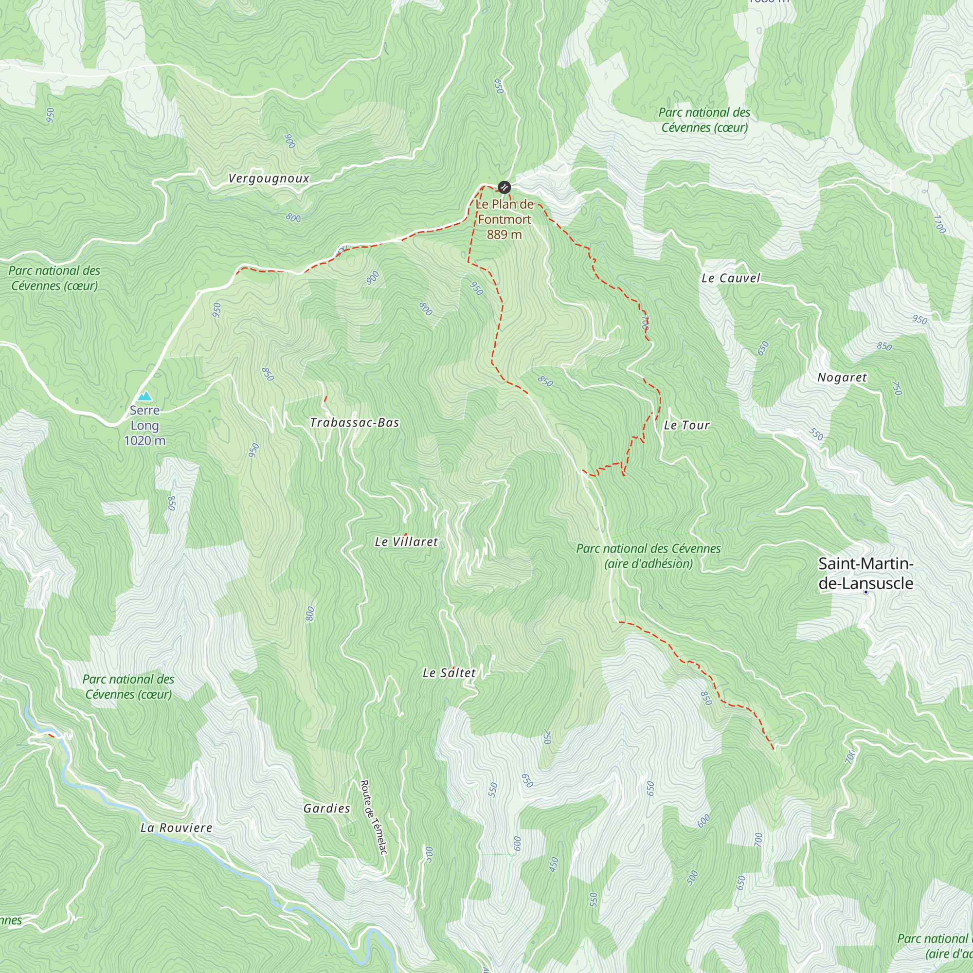 Gîte de la Roquette map