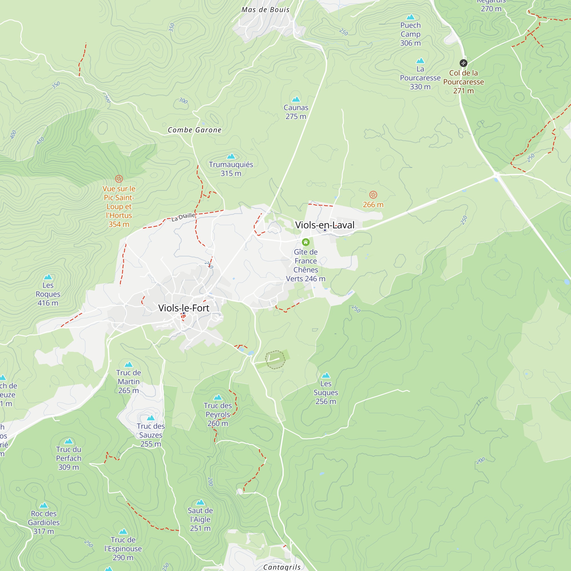 Gîte Côte Chênes Verts map
