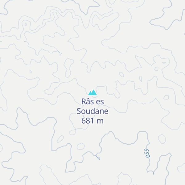 Map of Râs es Soudane