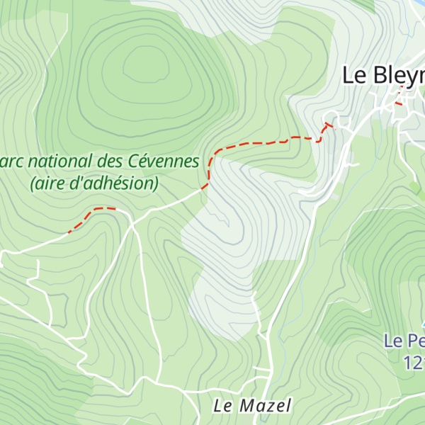 Map of L'Ardèche