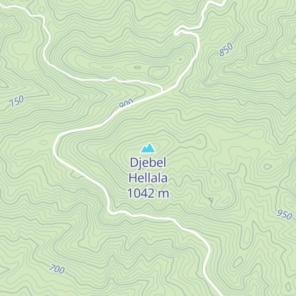 Map of Djebel Hellala
