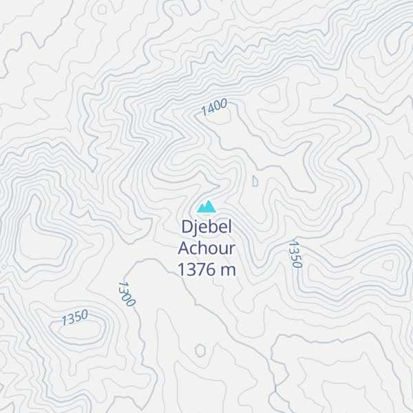 Map of Djebel Achour