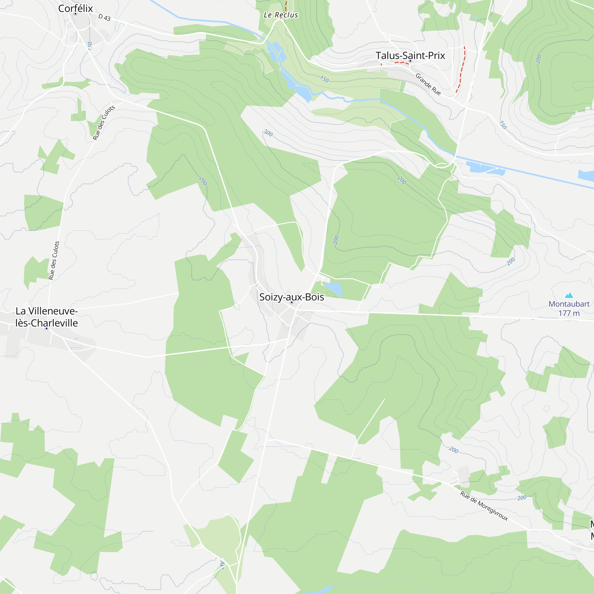Gîte de l'Homme Blanc map