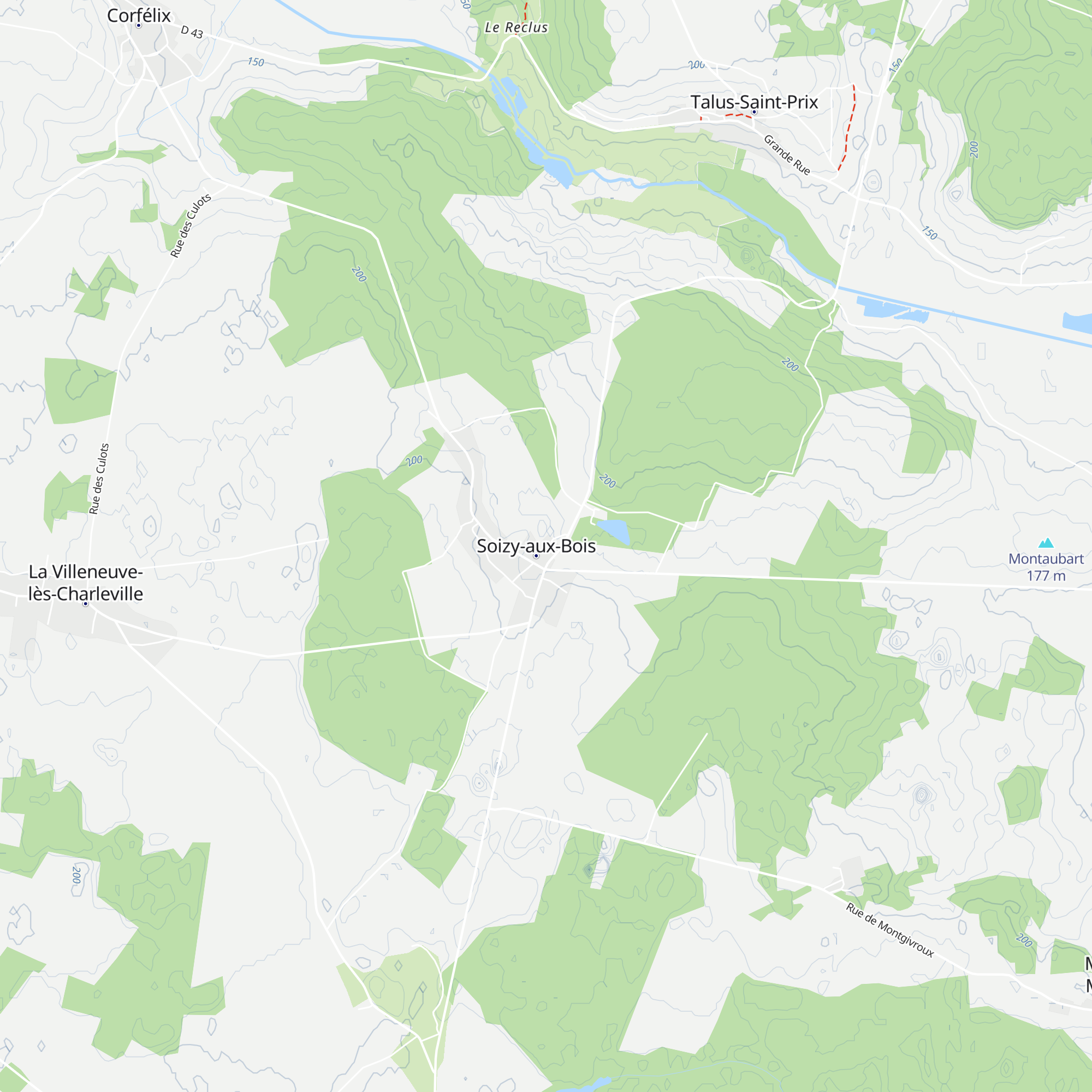 Gîte de l'Homme Blanc map