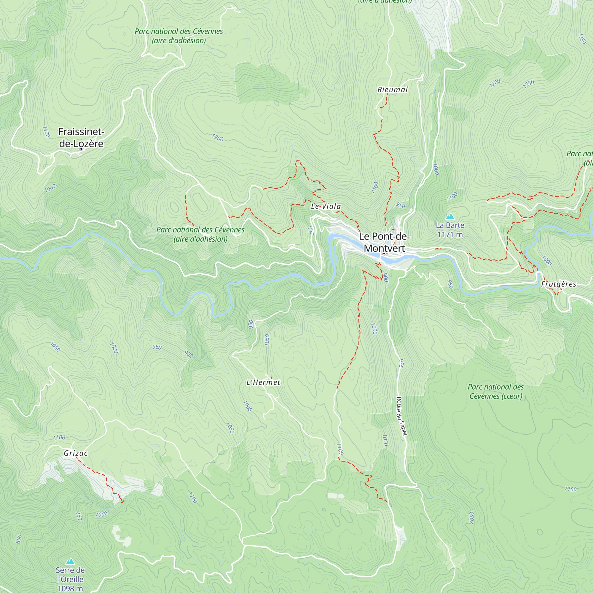 Mazet du rocher map