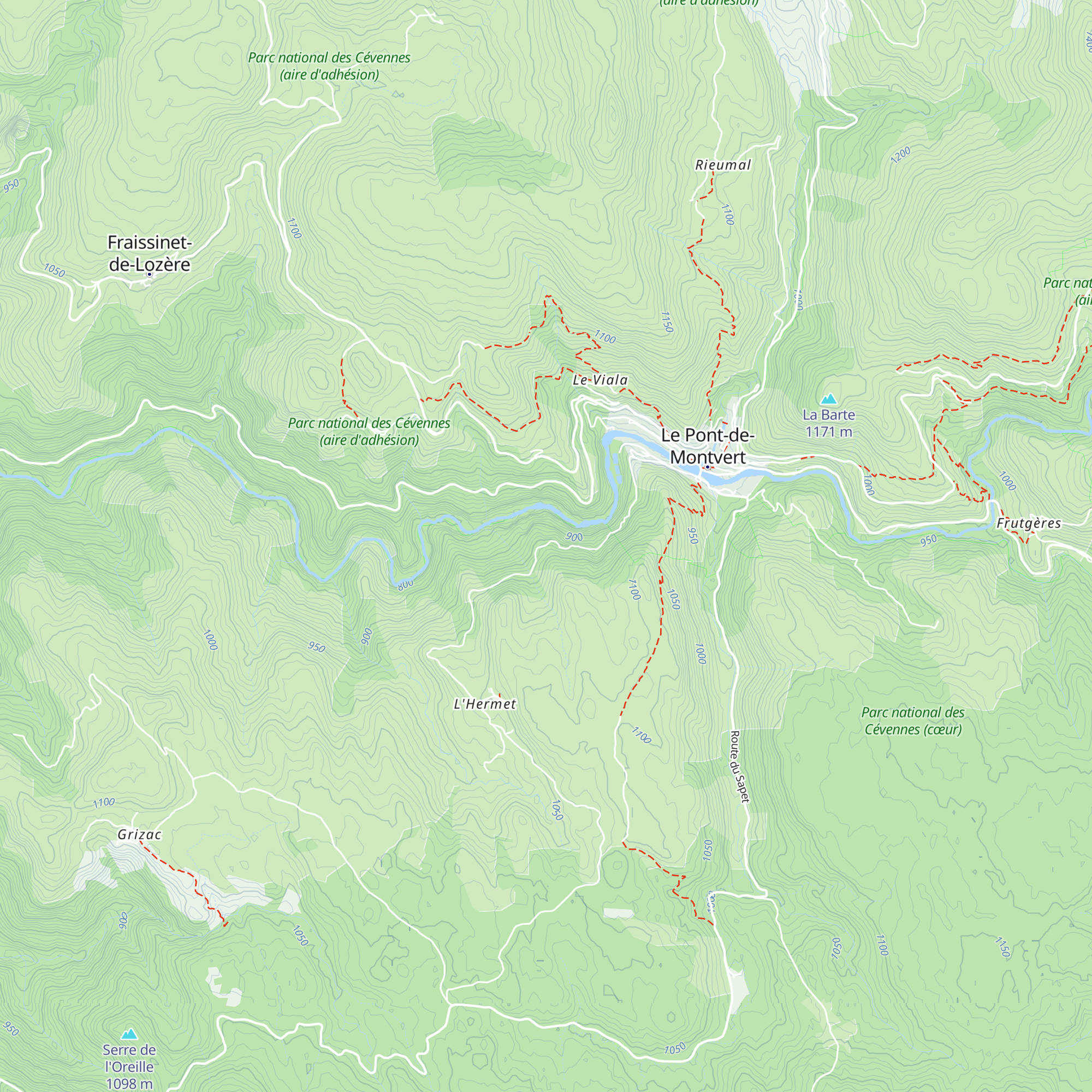 Mazet du rocher map