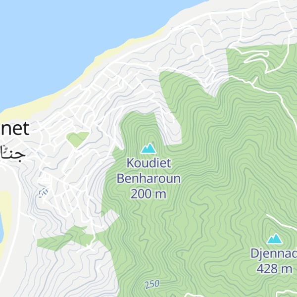 Map of Koudiet Benharoun