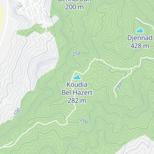 Map of Koudia Bel Hazert