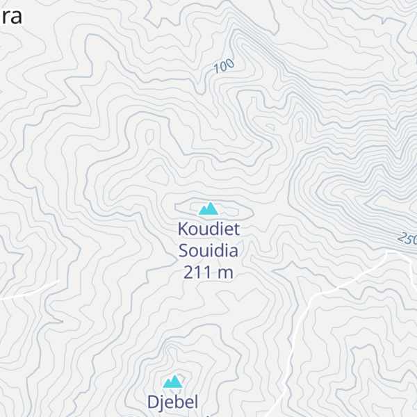 Map of Koudiet Souidia