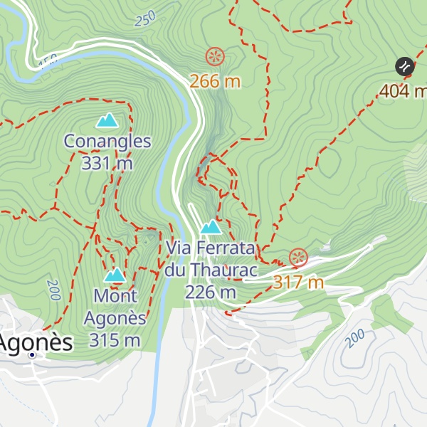Map of Thaurac Aiguillette