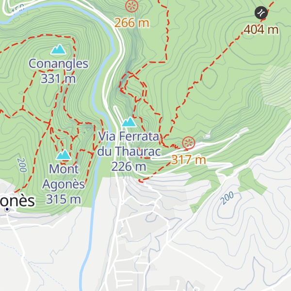 Map of Thaurac Chez Rémy