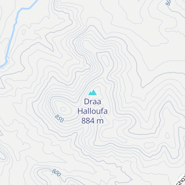 Map of Draa Halloufa