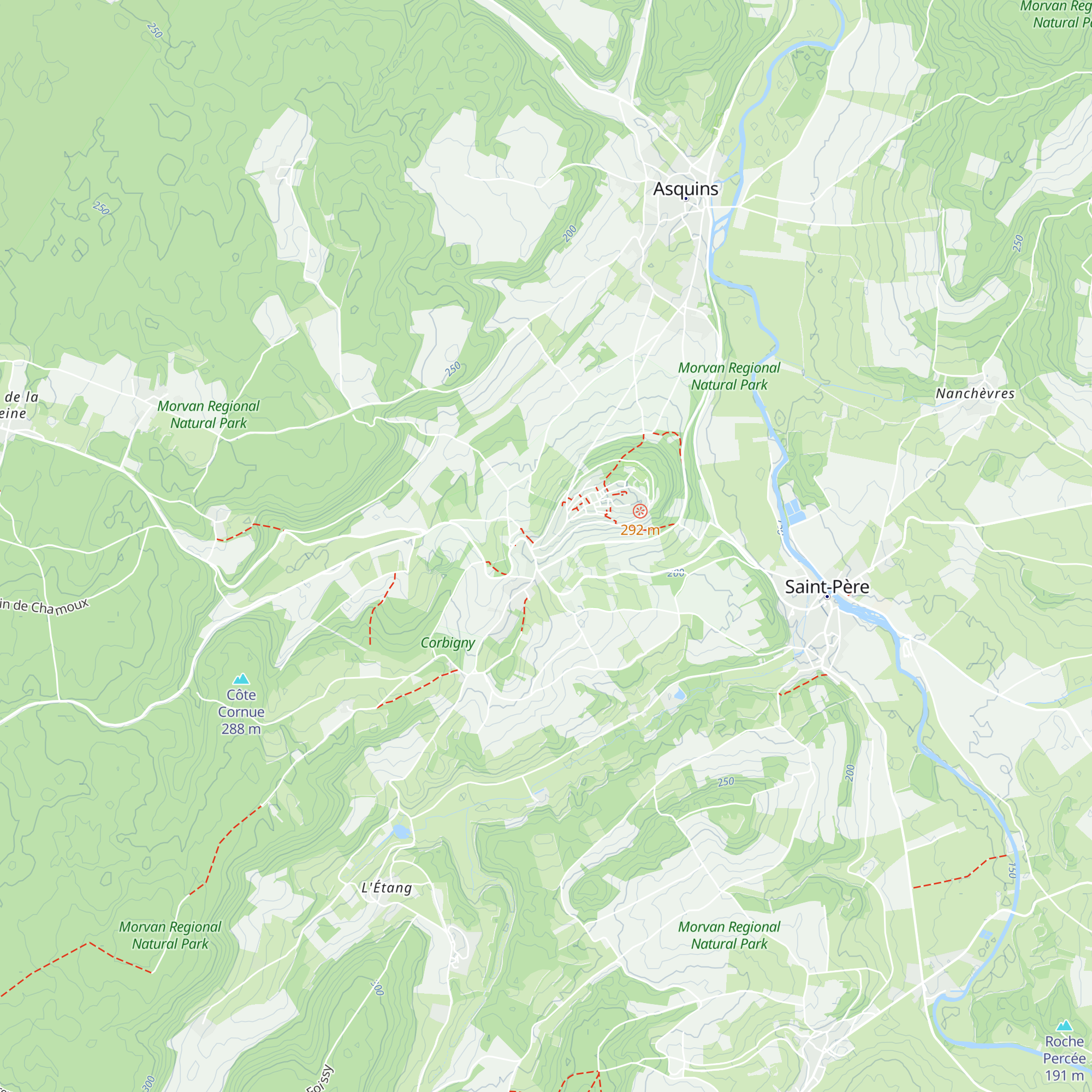 Office du Tourisme de Vézelay map