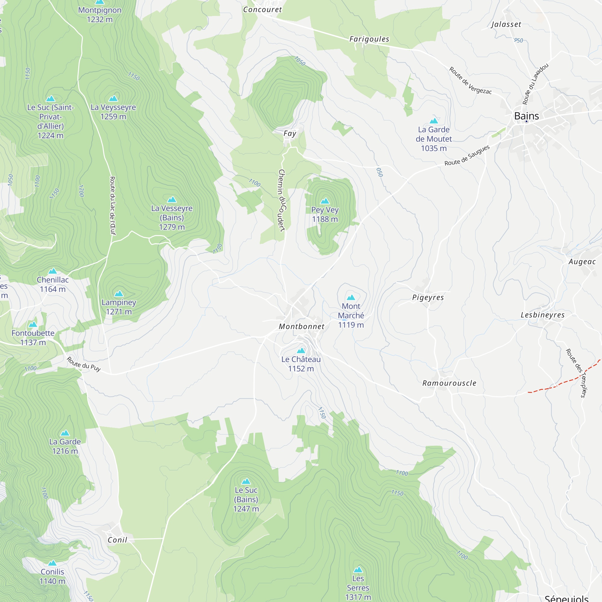 Gîte map