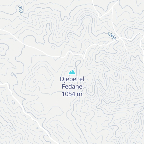 Map of Djebel el Fedane