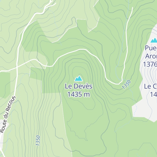 Map of Le Devès