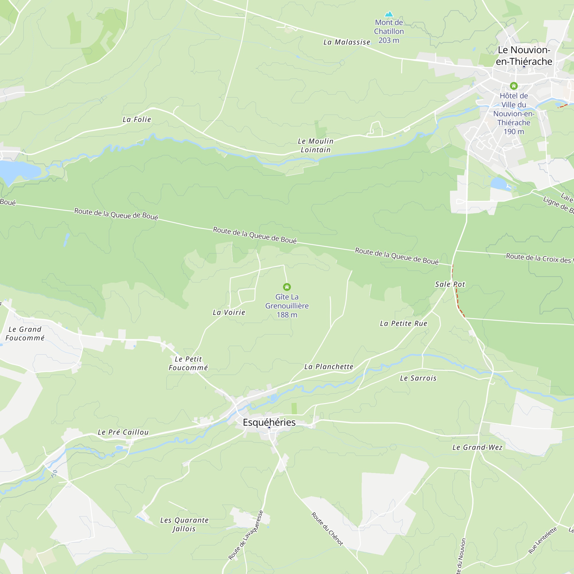 Gîte La Grenouillière map