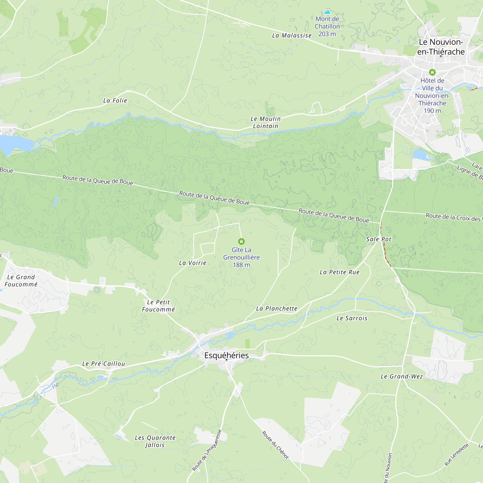 Gîte La Grenouillière map