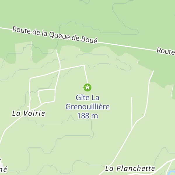 Map of Gîte La Grenouillière