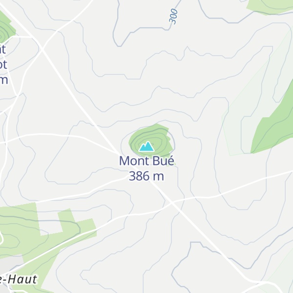 Map of Mont Bué