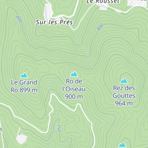 Map of Ro de l'Oiseau