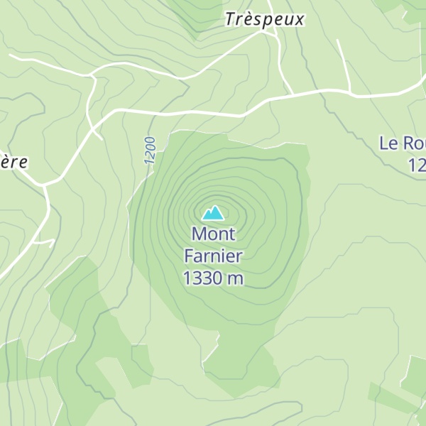 Map of Mont Farnier
