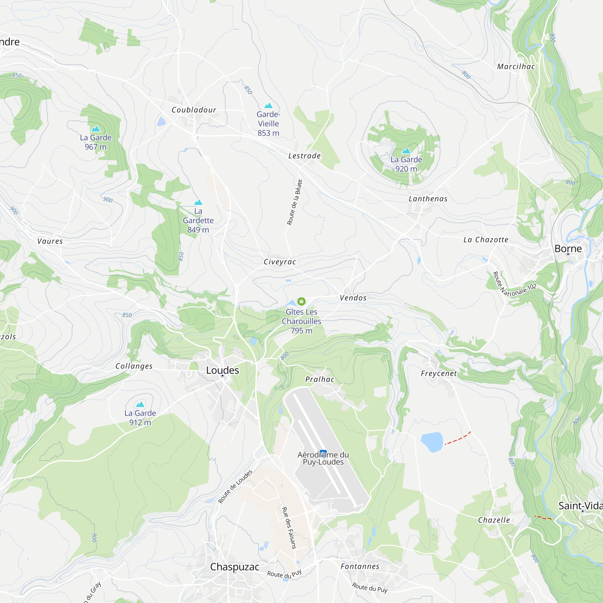 Gîtes Les Charouilles map