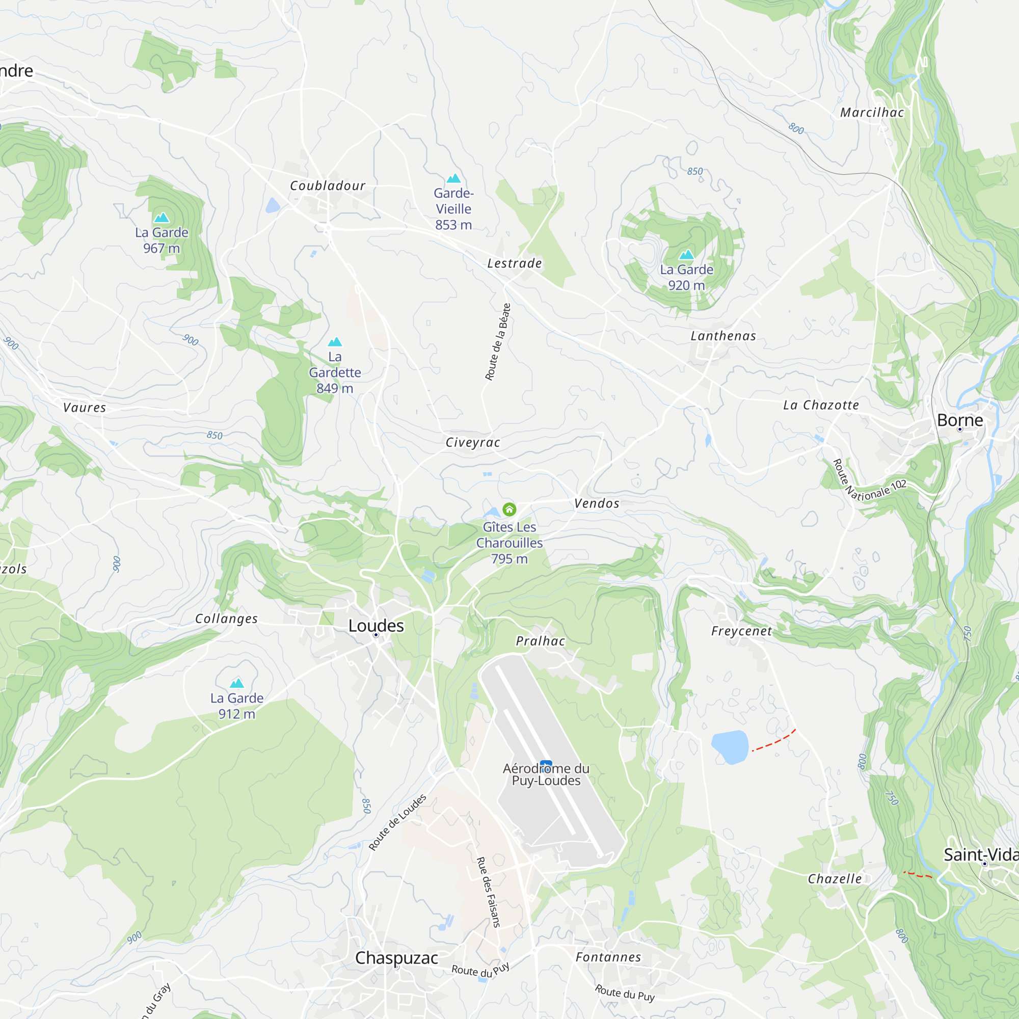 Gîtes Les Charouilles map