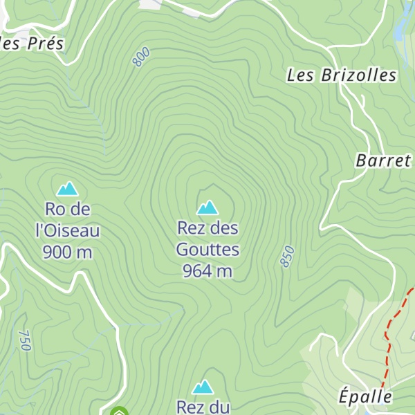 Map of Rez des Gouttes