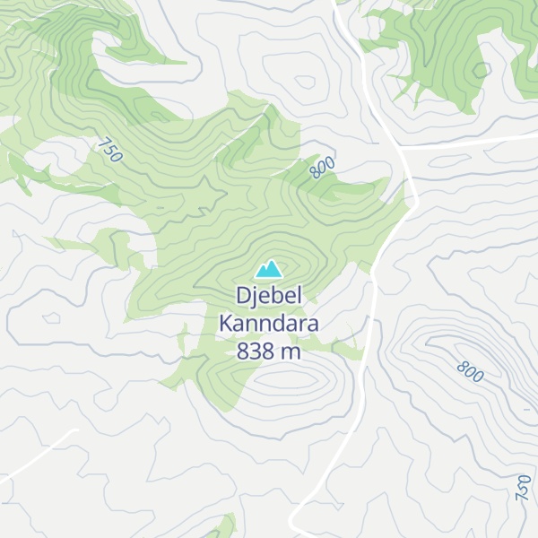 Map of Djebel Kanndara