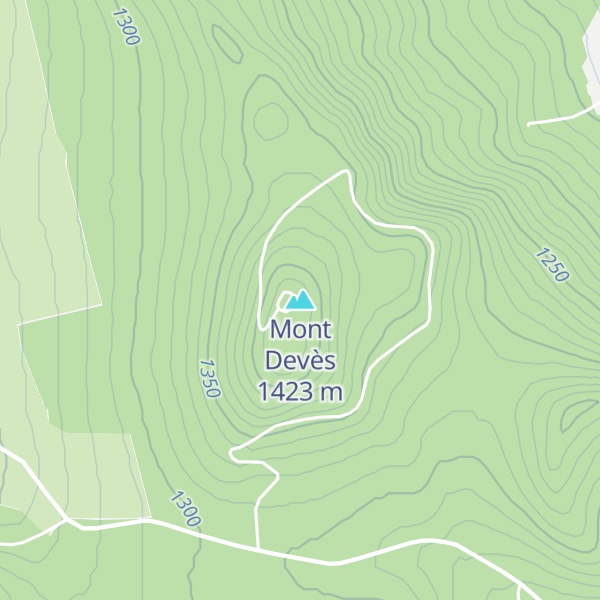 Map of Mont Devès