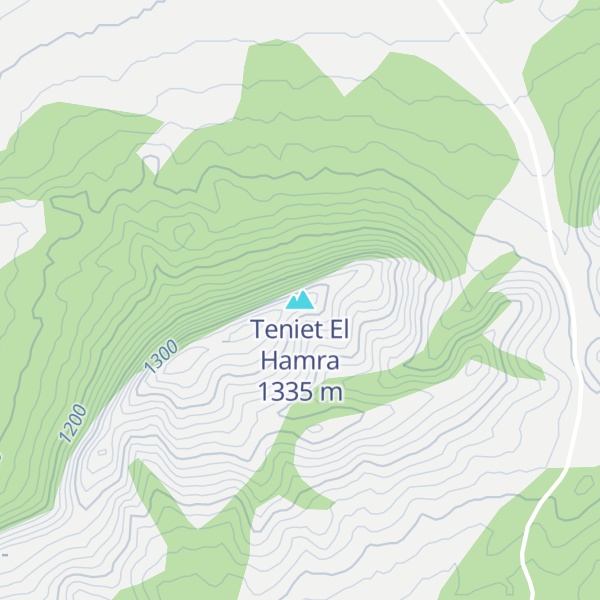 Map of Teniet El Hamra