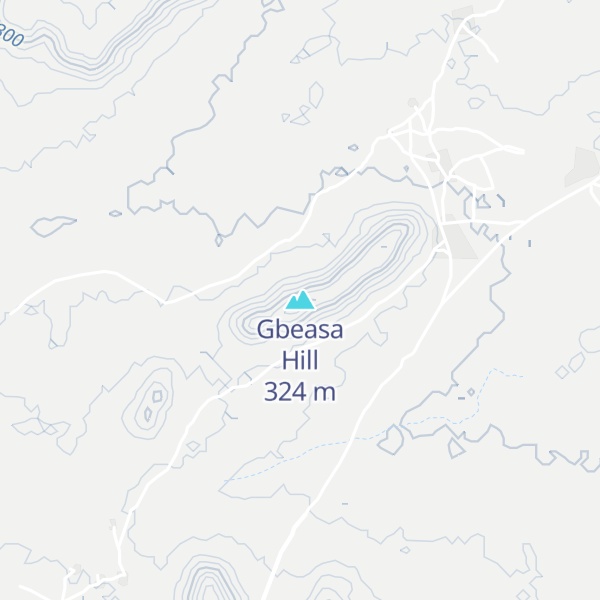 Map of Gbeasa Hill