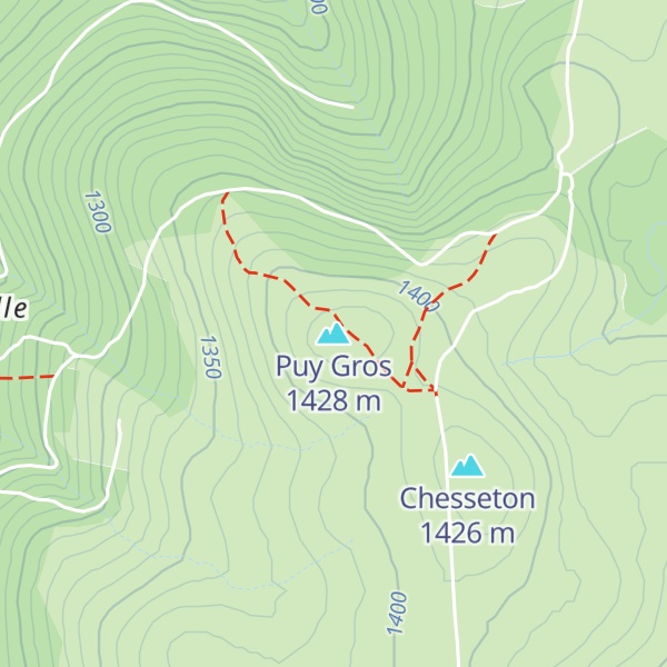 Map of Puy Gros
