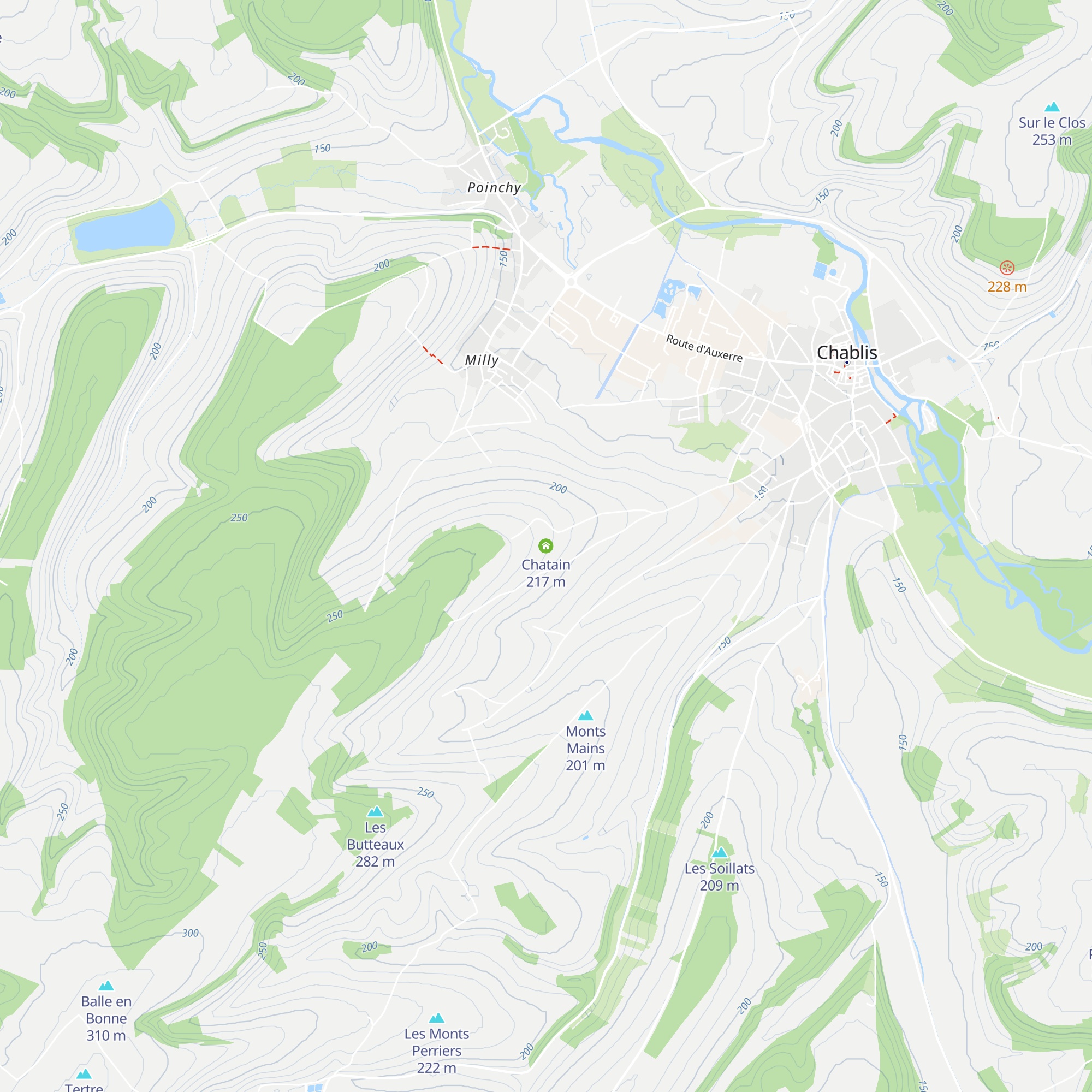 Chatain map